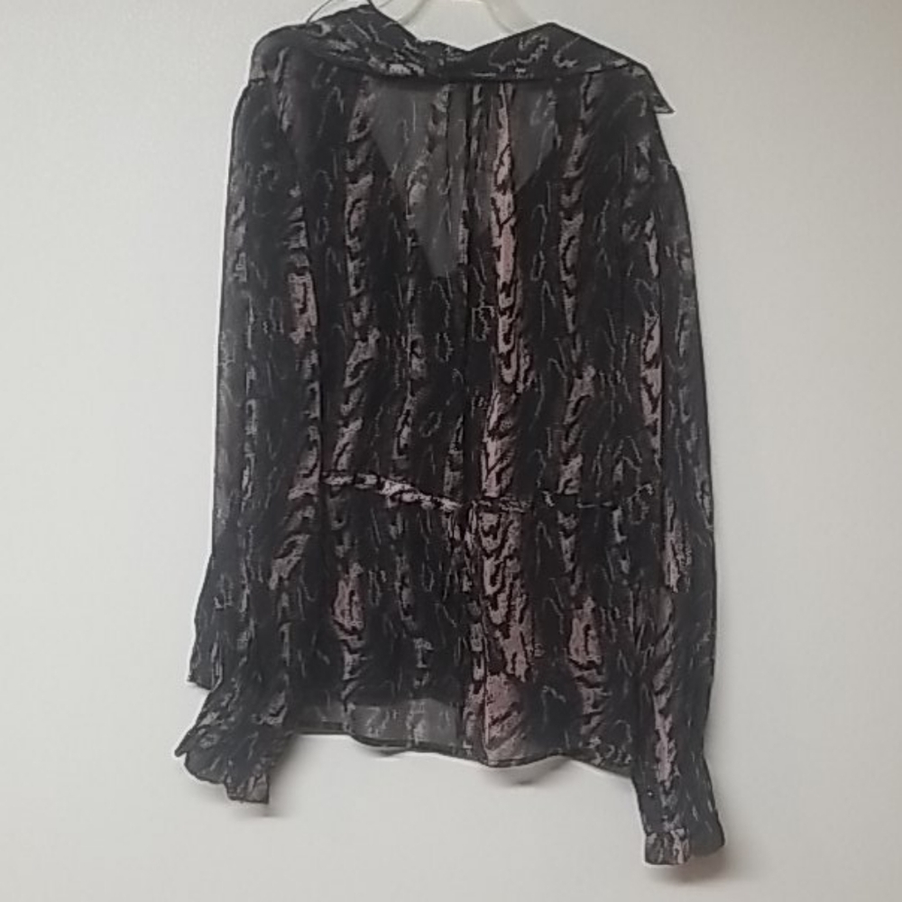Topshop Patterned Blouse - Picture 3 of 3